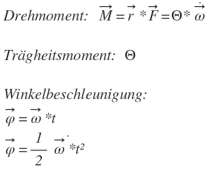 Sonnenrad Triebwerk: Drehmoment, Trägheitsmoment ...