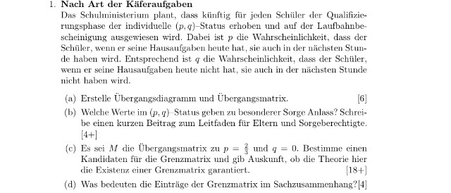 Matrizen Anwendungsaufgaben | Mathelounge