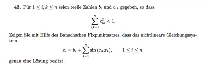 Fixpunktsatz von Banach | Mathelounge