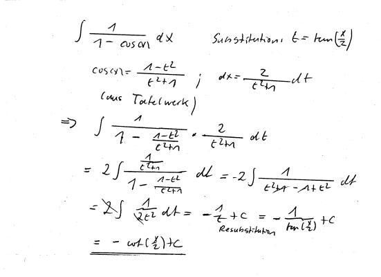 Lösung Integral