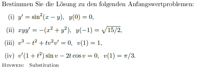 Gewöhnliche Differentialgleichungen Mit Substitution Lösen - 