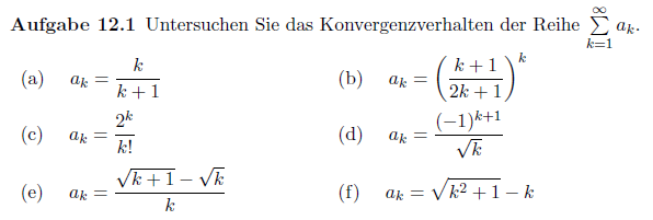 Konvergenz von Reihen / Reihenkriterien | Mathelounge