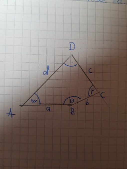 Trigonometrie Aufgabe Viereck