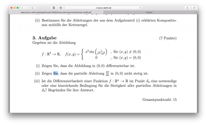 Wann Ist Abbildung Diff Bar Unimathe Mathelounge