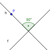 senkrechte gerade 90 grad