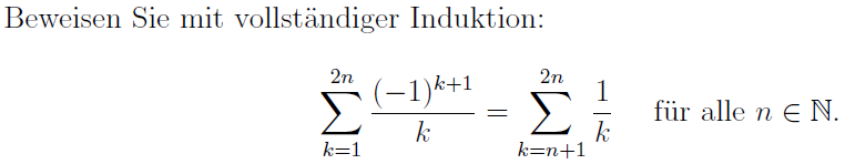 Bildergebnis für zwei summen vollständige induktion