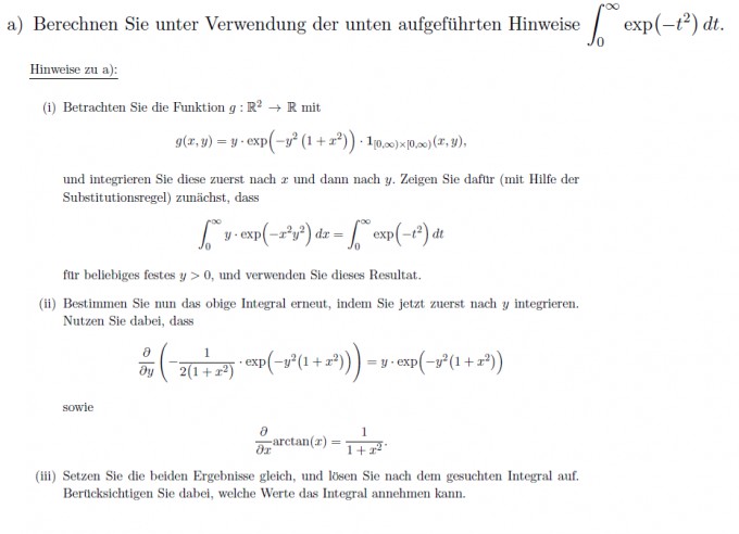 Integral E T 2 Substitution Mathelounge