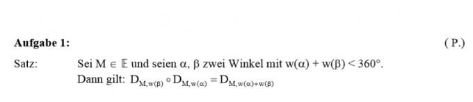 Die Verkettung zweier Drehungen ist wieder eine Drehung ...