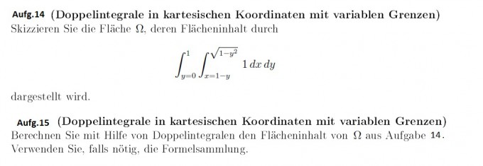 Skizzieren Sie die Fläche und berechnen Sie mit dem ...