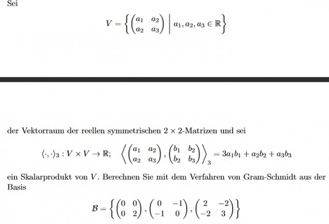 Orthonormalbasis eines Vektorraumes bezüglich einer Basis ...