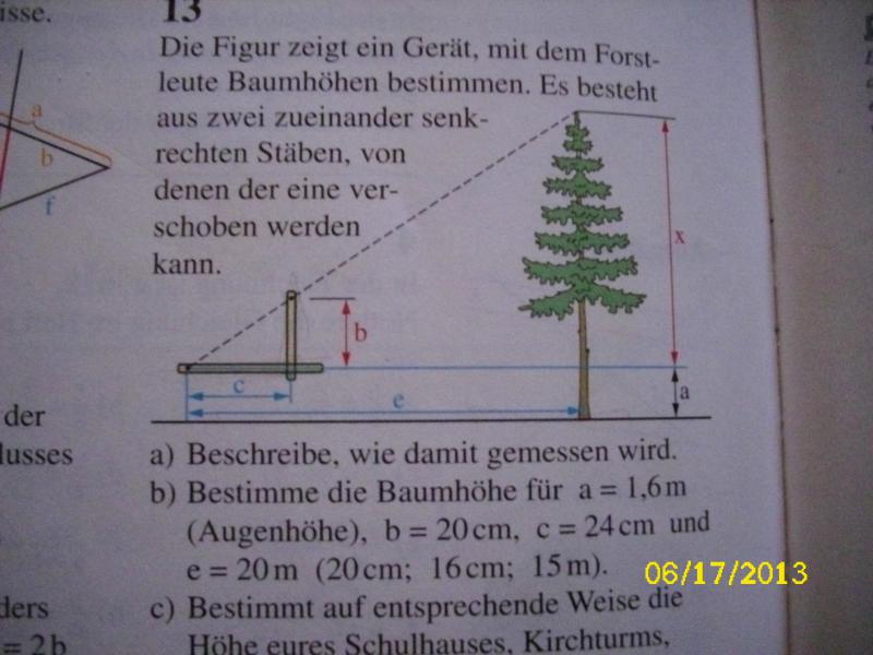 Strahlensatz: Gerät der Forstleute zur Bestimmung der ...