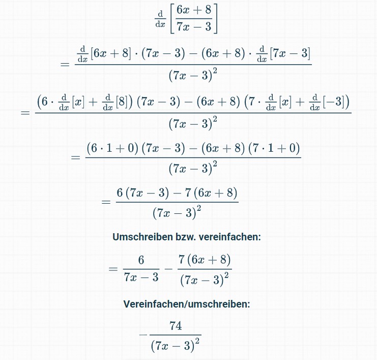 Wie lautet die erste Ableitung f'(x) an der Stelle x=-0.08? | Mathelounge