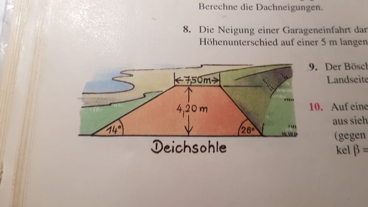 Deichsohle berechnen (Deich) | Mathelounge