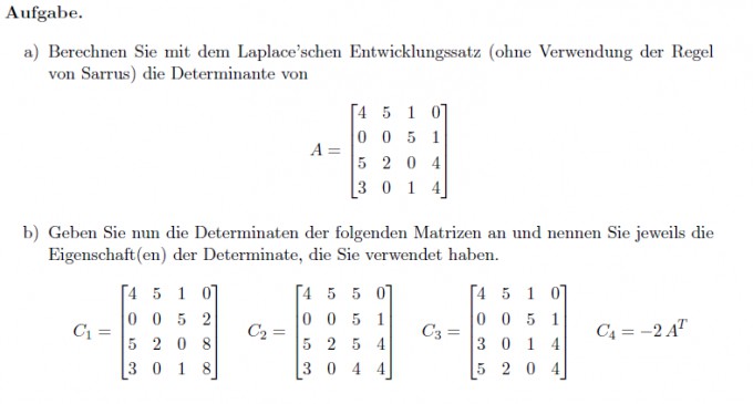 Determinante 4x4 Matrix Berechnen. 4x4 determinante ...