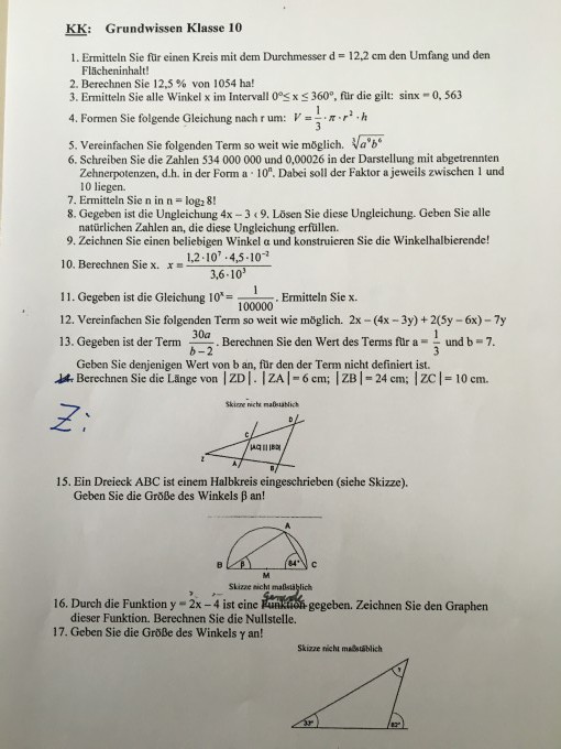 Dreiecke — Grundwissen Mathematik