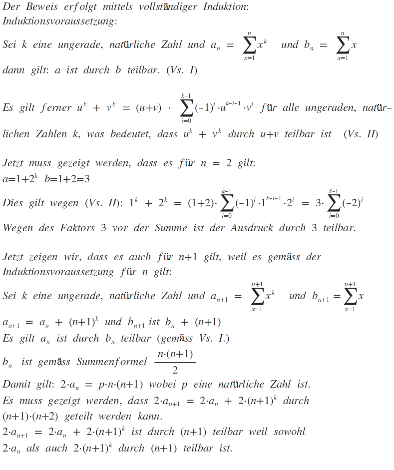 vollständige Induktion