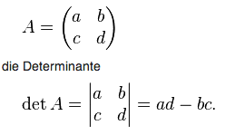Determinante bestimmen | Mathelounge
