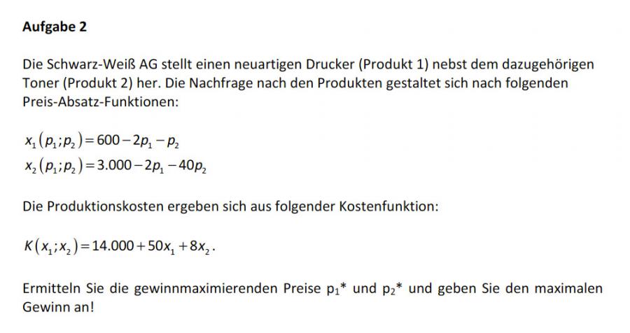 funktion preis