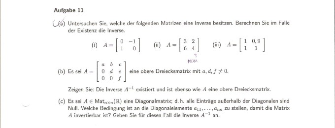 Beweis Oberere Dreiecksmatrix Mathelounge