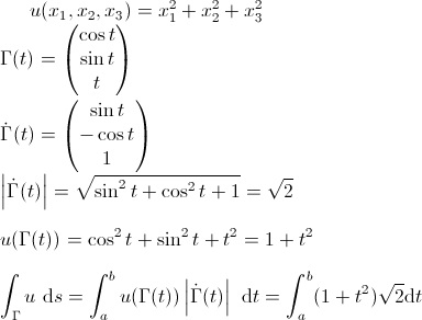 Ich brauche Hilfe beim Linienintegral. | Mathelounge