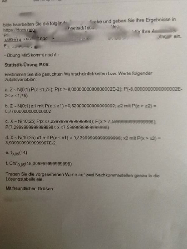 t-Verteilung (schliessende Statistik) Teilaufgabe e. Warum ...
