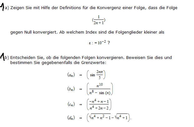Folgen, Konvergenz, Konvergenzbeweise x1=1, x_n 1 = x_n/(x_n   2 ...