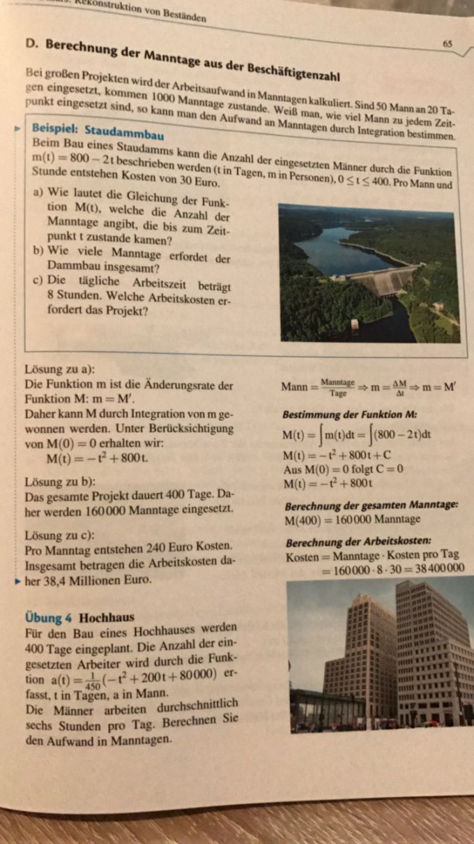Berechnung der Manntage?
