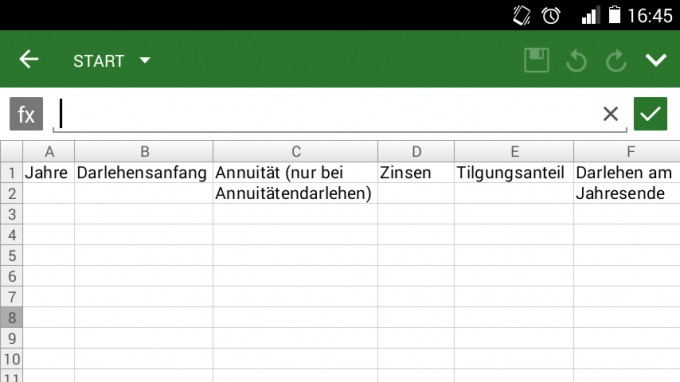 Zinsen, Tilgung bzw. Annuität für Fälligkeitsdatum ...
