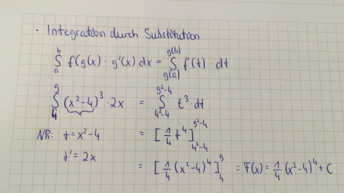 Integration Durch Substitution An Diesem Beispiel Mathelounge