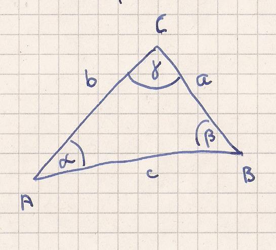 Dreiecke beschriften, Mathematik